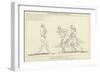 Ulysses Preparing to Fight with Irus-John Flaxman-Framed Giclee Print