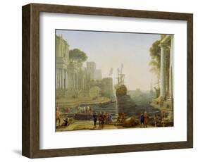 Ulysses Returning Chryseis to Her Father-Claude Lorraine-Framed Giclee Print