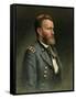 Ulysses S. Grant, 18th U.S. President-Science Source-Framed Stretched Canvas