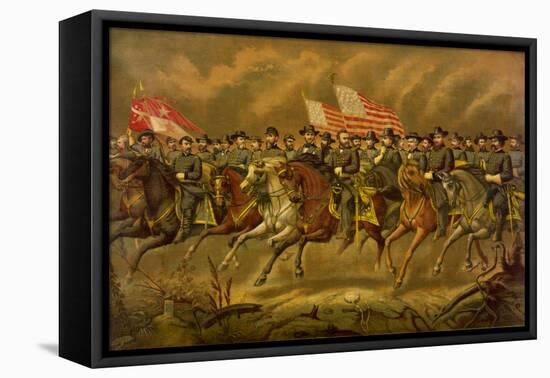 Ulysses S. Grant, 18th U.S. President-Science Source-Framed Stretched Canvas