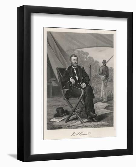 Ulysses S Grant American Soldier and President-null-Framed Art Print