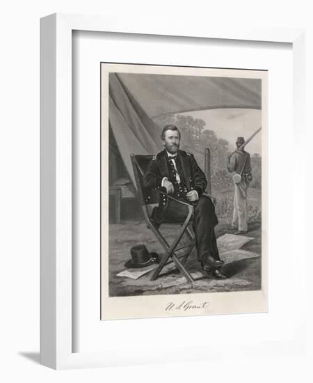 Ulysses S Grant American Soldier and President-null-Framed Art Print