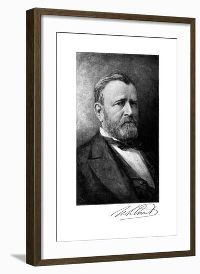 Ulysses S Grant, American Soldier and Statesman, Late 19th Century-null-Framed Giclee Print