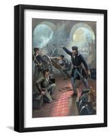 Ulysses S. Grant Commanding Troops During the Mexican American War-Stocktrek Images-Framed Art Print