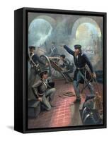 Ulysses S. Grant Commanding Troops During the Mexican American War-Stocktrek Images-Framed Stretched Canvas