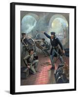 Ulysses S. Grant Commanding Troops During the Mexican American War-Stocktrek Images-Framed Art Print
