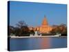 Ulysses S Grant Memorial and US Capitol Building and Current Renovation Work, Washington DC, USA-Mark Chivers-Stretched Canvas