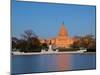 Ulysses S Grant Memorial and US Capitol Building and Current Renovation Work, Washington DC, USA-Mark Chivers-Mounted Premium Photographic Print