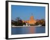 Ulysses S Grant Memorial and US Capitol Building and Current Renovation Work, Washington DC, USA-Mark Chivers-Framed Photographic Print