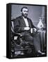 Ulysses Simpson Grant (1822-85)-Mathew Brady-Framed Stretched Canvas