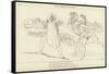 Ulysses Terrefied by the Ghosts-John Flaxman-Framed Stretched Canvas