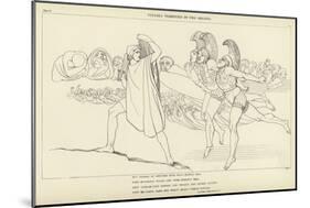 Ulysses Terrefied by the Ghosts-John Flaxman-Mounted Giclee Print