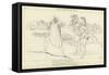 Ulysses Terrefied by the Ghosts-John Flaxman-Framed Stretched Canvas