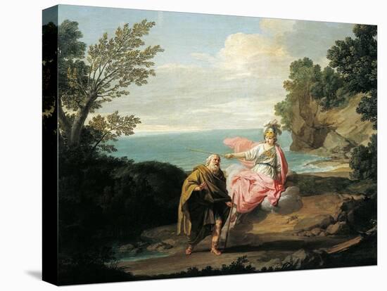 Ulysses Transformed by Athena into Beggar, 1775-Giuseppe Bottani-Stretched Canvas