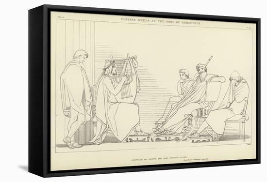 Ulysses Weeps at the Song of Demodocus-John Flaxman-Framed Stretched Canvas