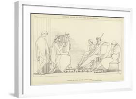 Ulysses Weeps at the Song of Demodocus-John Flaxman-Framed Giclee Print
