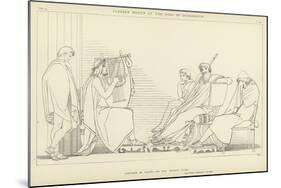 Ulysses Weeps at the Song of Demodocus-John Flaxman-Mounted Giclee Print