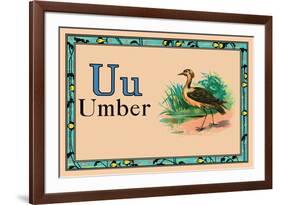 Umber-null-Framed Art Print