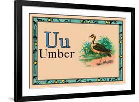 Umber-null-Framed Art Print