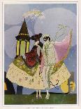 Scene in Style of Louis XV, Theatrical Setting, Watercolor, 1922-Umberto Brunelleschi-Giclee Print