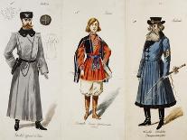Costume Sketches for Female Characters in Premiere of Opera Fedora-Umberto Giordano-Framed Giclee Print