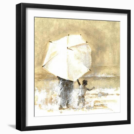 Umbrella and Child 2, 2015-Lincoln Seligman-Framed Giclee Print