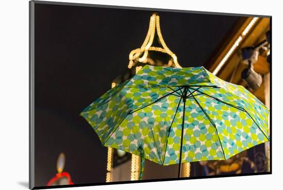 Umbrella at the Oktoberfest-Christine Meder stage-art.de-Mounted Photographic Print