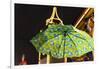 Umbrella at the Oktoberfest-Christine Meder stage-art.de-Framed Photographic Print
