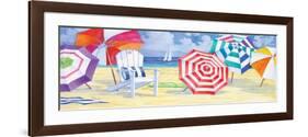 Umbrella Beach-Paul Brent-Framed Art Print