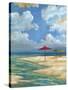 Umbrella Beachscape I-Paul Brent-Stretched Canvas