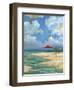 Umbrella Beachscape I-Paul Brent-Framed Art Print