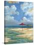 Umbrella Beachscape I-Paul Brent-Stretched Canvas