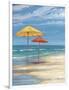 Umbrella Beachscape II-Paul Brent-Framed Art Print