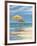 Umbrella Beachscape II-Paul Brent-Framed Art Print