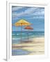 Umbrella Beachscape II-Paul Brent-Framed Art Print