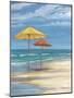 Umbrella Beachscape II-Paul Brent-Mounted Art Print