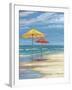 Umbrella Beachscape II-Paul Brent-Framed Art Print