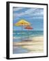 Umbrella Beachscape II-Paul Brent-Framed Art Print