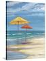 Umbrella Beachscape II-Paul Brent-Stretched Canvas