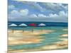 Umbrella Beachscape III-Paul Brent-Mounted Art Print