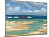 Umbrella Beachscape III-Paul Brent-Mounted Art Print