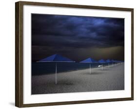 Umbrella Blues-Aydin Aksoy-Framed Photographic Print