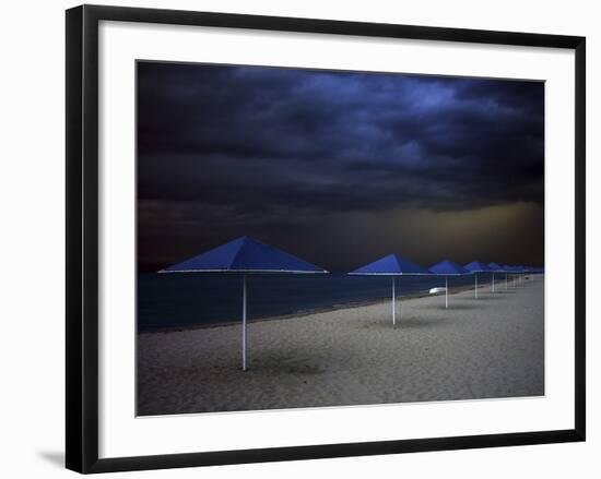 Umbrella Blues-Aydin Aksoy-Framed Photographic Print