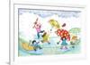 Umbrella Dance - Turtle-Marsha Winborn-Framed Giclee Print