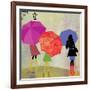 Umbrella Girls-Andrew Michaels-Framed Art Print