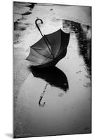 Umbrella in Puddle-Sharon Wish-Mounted Photographic Print