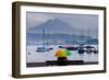 Umbrella On Lake Lucerne-Charles Bowman-Framed Photographic Print