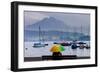 Umbrella On Lake Lucerne-Charles Bowman-Framed Photographic Print