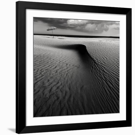 Umbrella On The Beach-Wim Schuurmans-Framed Giclee Print