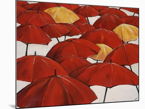 Umbrella Parade-Sydney Edmunds-Mounted Giclee Print